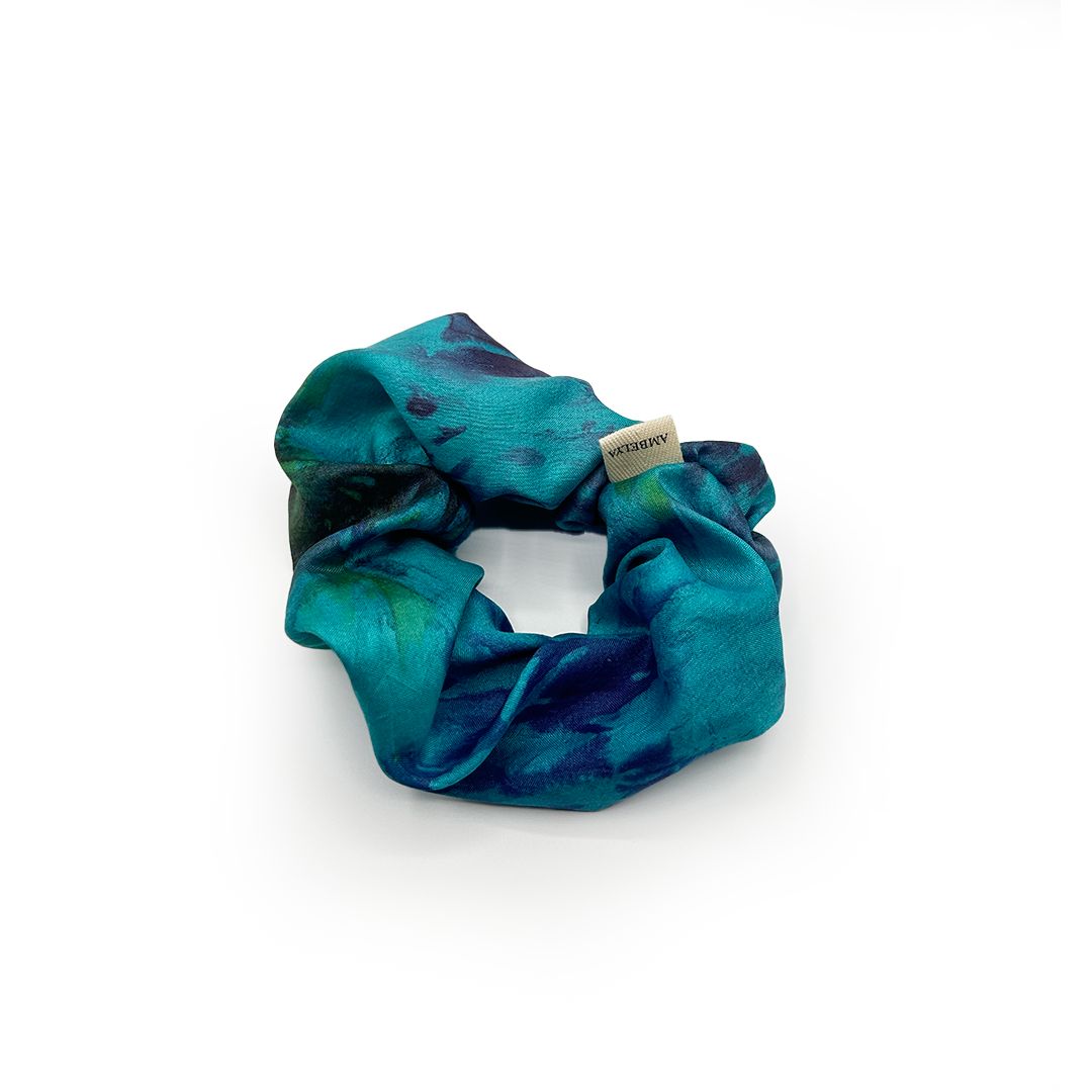Chouchou en soie "Iris"