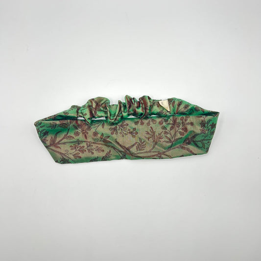 Bandeau en soie brodé "Erwanie"